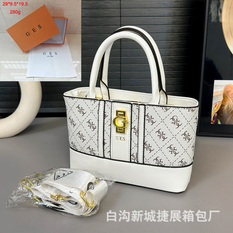 Bolso de mujer superventas impreso en Europa y Estados Unidos 2026 nuevo bolso cruzado ancho de tira cruzada de gran capacidad para mujer