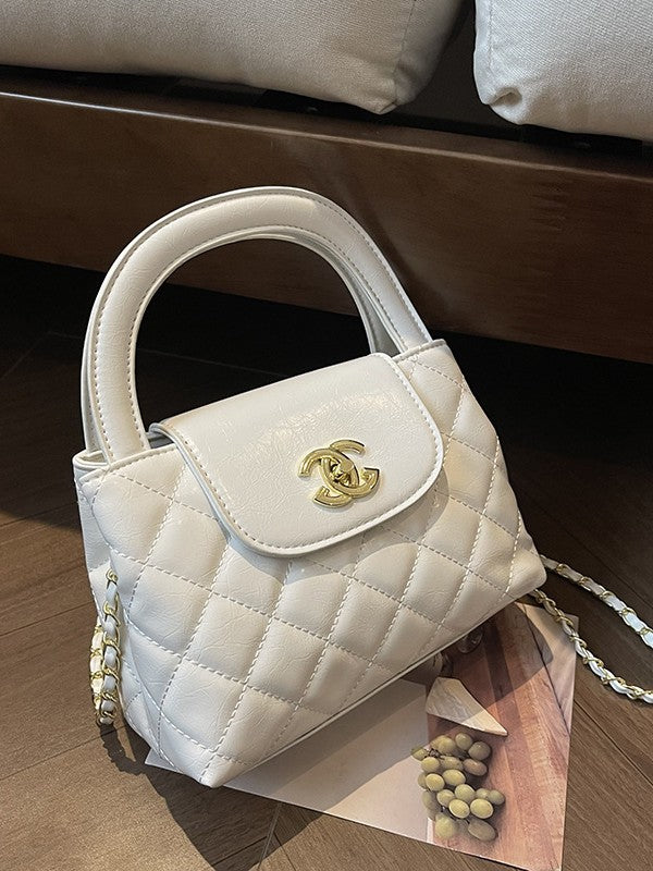 Bolso estilo Chanel de alta calidad para mujer, nuevo bolso casual cruzado con cadena de diamantes 2026, bolso de hombro versátil y de moda