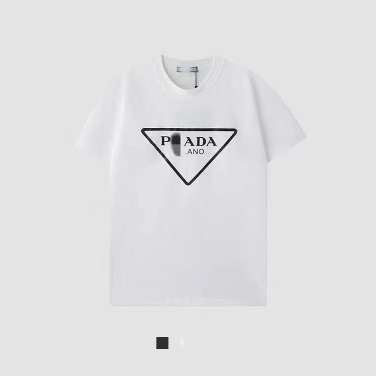 Camiseta unisex de manga corta de 260g de algodón puro de 260g con etiqueta triangular y camiseta de 260g disponible para dropshipping