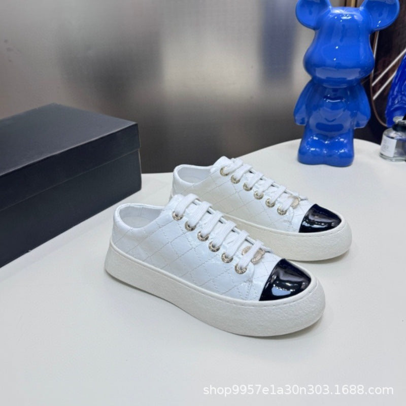 Zapatillas Mujer Estilo Vaca Bloques Color | Casual Baja