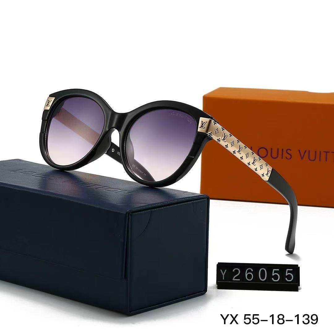 Nueva gafas de sol para mujer de gran montura metálica y ojo de gato para fotografía transfronteriza 2026, gafas de sol estilo Xiaohongshu para adelgazar