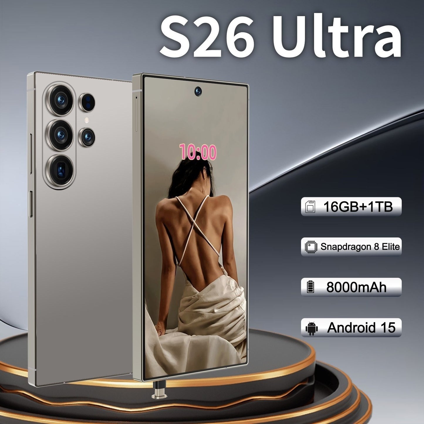 Nuevo smartphone de exportación 2026 S26 Ultra con bolígrafo integrado en la gran pantalla Android