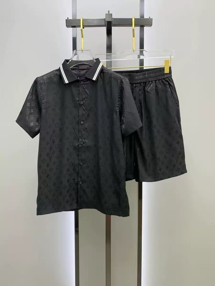 Conjunto Camisa y Pantalón Corto Hombre | Estilo Europeo Verano