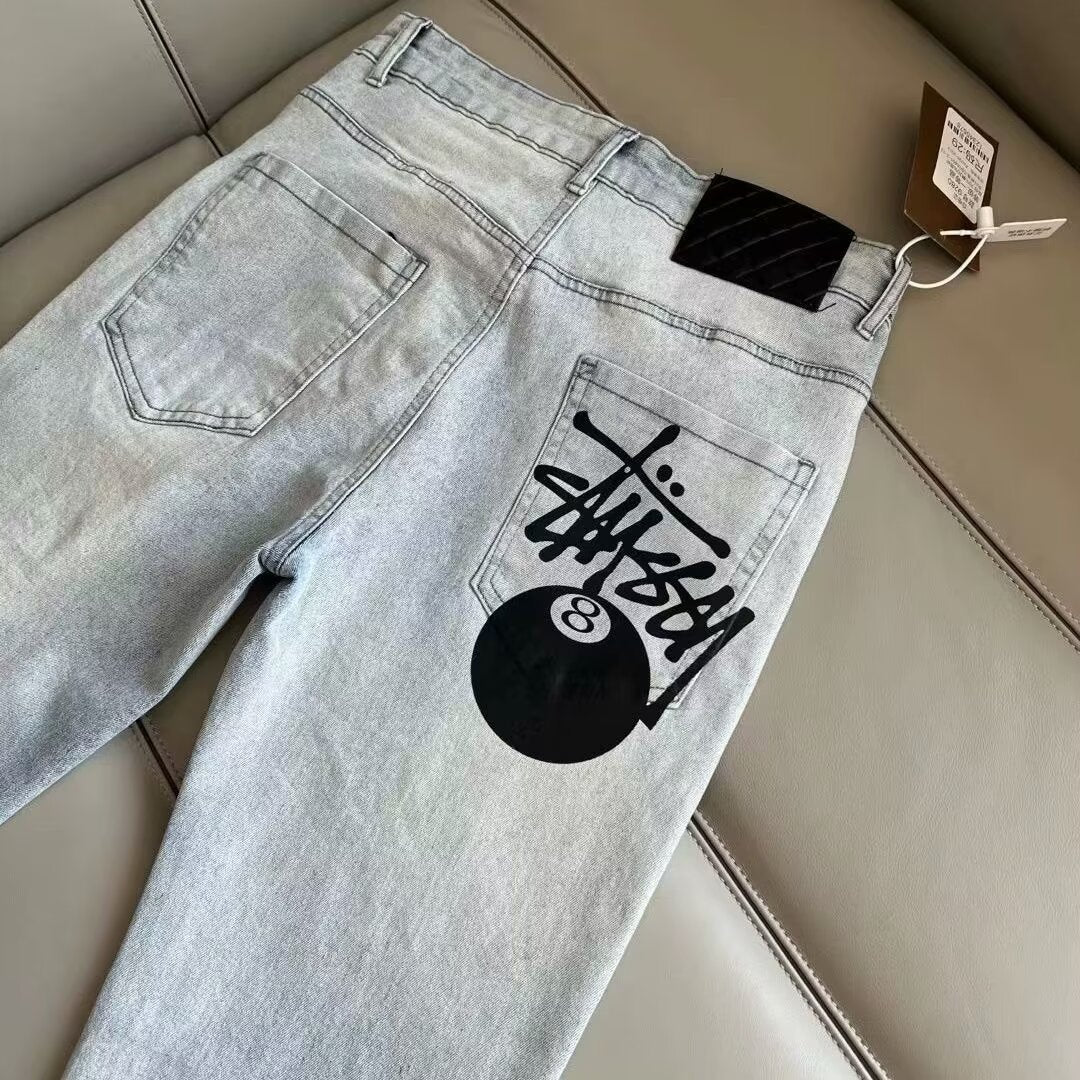 Vaqueros Americanos Estampados Hombre | Ajustado Casual Versátil
