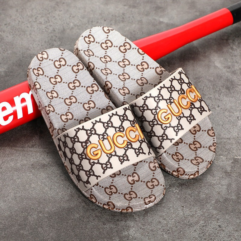 Zapatillas chulas para mujeres, hogar, interior, casa, suelas suaves, antideslizante eva, hombres de comercio exterior versátiles, transpirables, ligeros y cómodos.