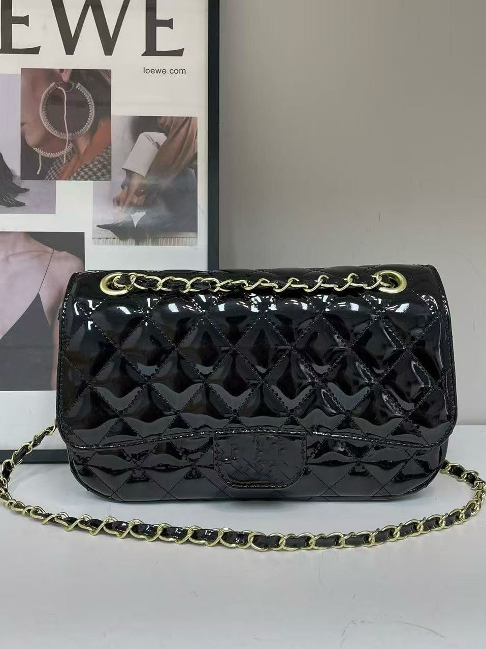 Women's Rhinestone Chain Crossbody Bag | Luxury Fashion | No Box