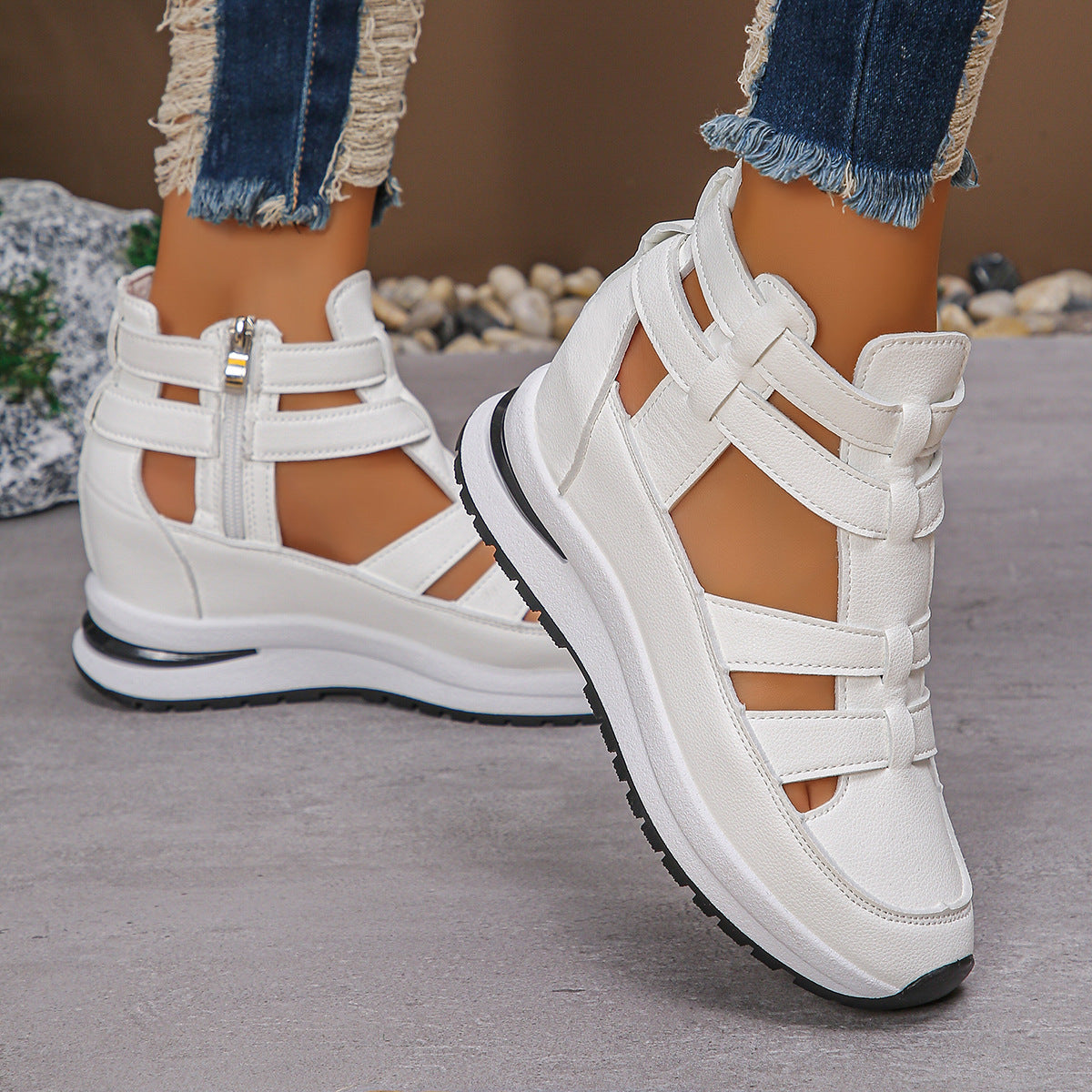 Sandalias Plataforma Punta Cerrada Mujer | Verano