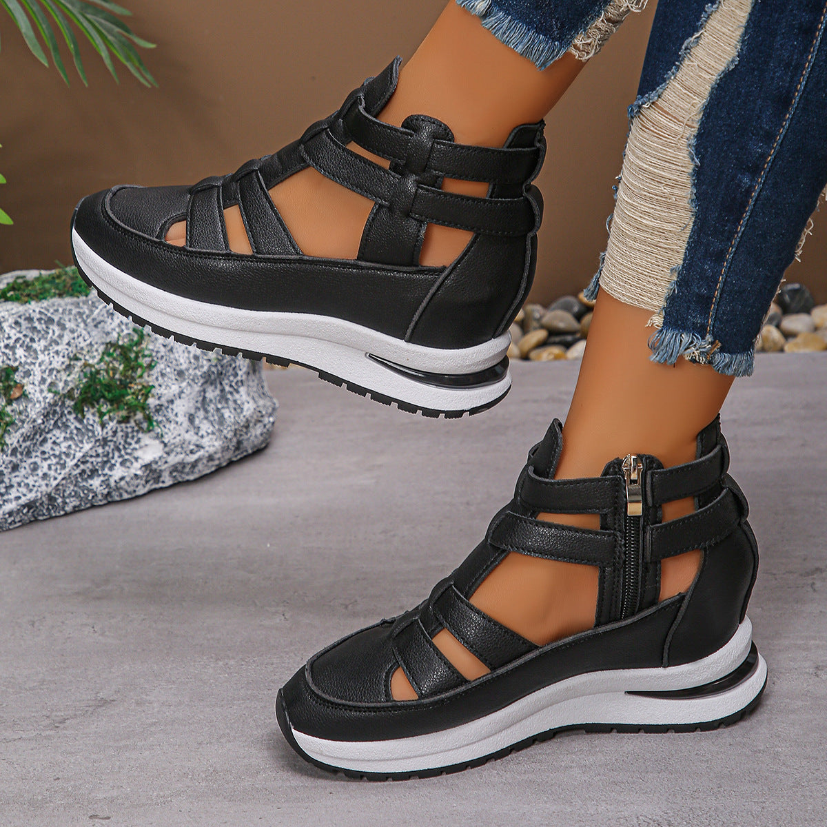 Sandalias Plataforma Punta Cerrada Mujer | Verano